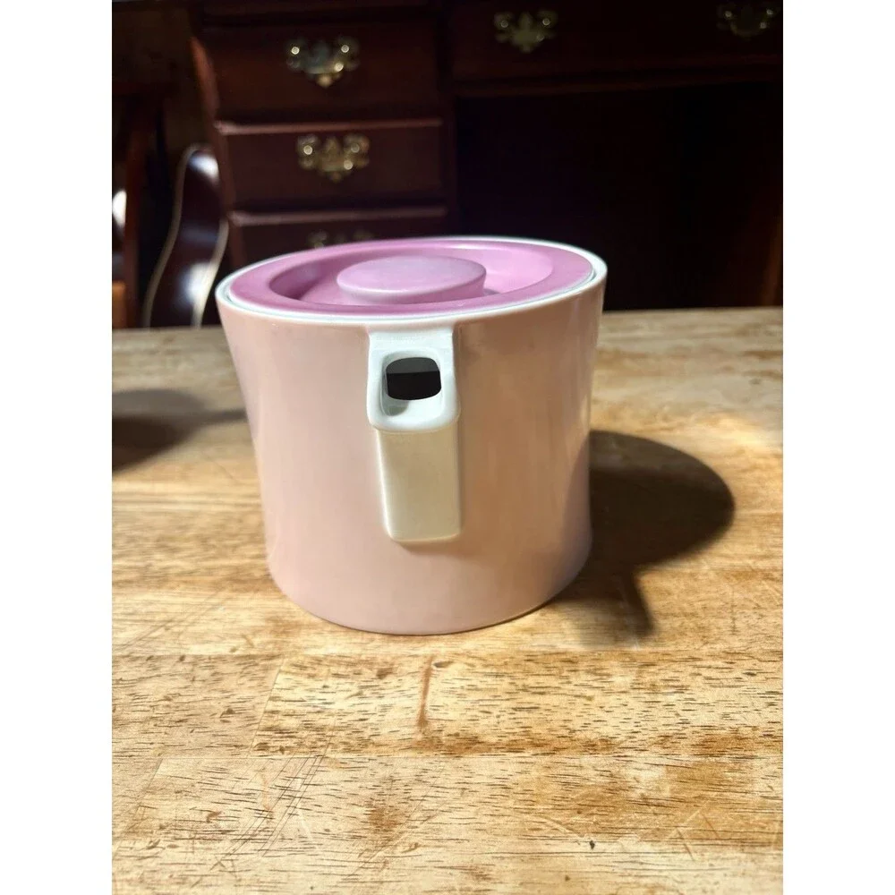 Vintage Block Chromatics Pink Porcelain Teapot w/Lid Arzberg Germany MCM